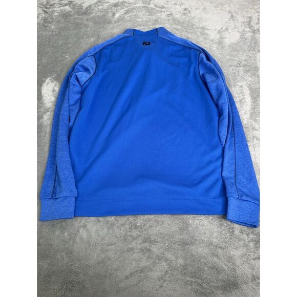 FootJoy 1/4 Zip Golf Pullover Jacket Men's Size Medium Blue - Picture 2 of 11